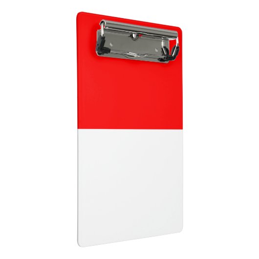 Mini-Zwischenablage mit Flagge Indonesiens Mini Klemmbrett (Schrägansicht)
