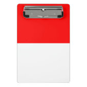 Mini-Zwischenablage mit Flagge Indonesiens Mini Klemmbrett (Vorderseite)