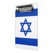 Mini-Zwischenablage mit Flagge Israels Mini Klemmbrett (Gewinkelt2)