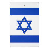 Mini-Zwischenablage mit Flagge Israels Mini Klemmbrett (Rückseite)