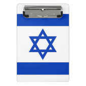 Mini-Zwischenablage mit Flagge Israels Mini Klemmbrett (Vorderseite)