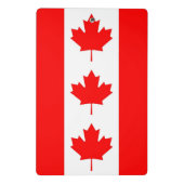 Mini-Zwischenablage mit Flagge Kanadas Mini Klemmbrett (Rückseite)