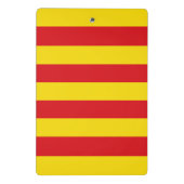 Mini-Zwischenablage mit Flagge Kataloniens Mini Klemmbrett (Rückseite)