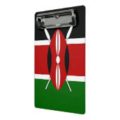 Mini-Zwischenablage mit Flagge Kenias Mini Klemmbrett (Gewinkelt2)
