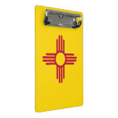 Mini-Zwischenablage mit Flagge New Mexico, USA Mini Klemmbrett (Schrägansicht)