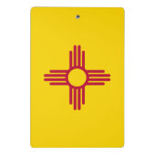Mini-Zwischenablage mit Flagge New Mexico, USA Mini Klemmbrett (Rückseite)