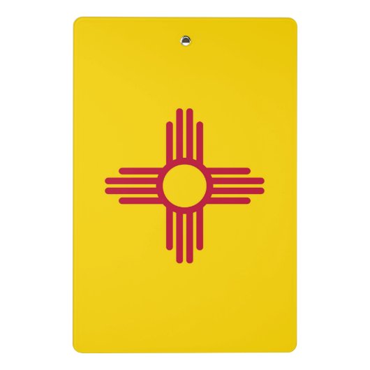 Mini-Zwischenablage mit Flagge New Mexico, USA Mini Klemmbrett (Rückseite)