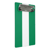 Mini-Zwischenablage mit Flagge Nigerias Mini Klemmbrett (Schrägansicht)