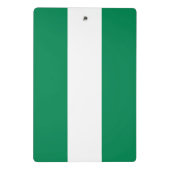Mini-Zwischenablage mit Flagge Nigerias Mini Klemmbrett (Rückseite)