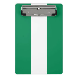 Mini-Zwischenablage mit Flagge Nigerias Mini Klemmbrett