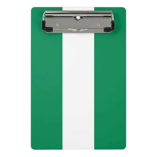 Mini-Zwischenablage mit Flagge Nigerias Mini Klemmbrett (Vorderseite)