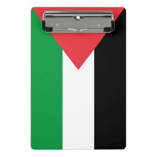 Mini-Zwischenablage mit Flagge Palästinas Mini Klemmbrett