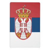 Mini-Zwischenablage mit Flagge Serbiens Mini Klemmbrett (Rückseite)