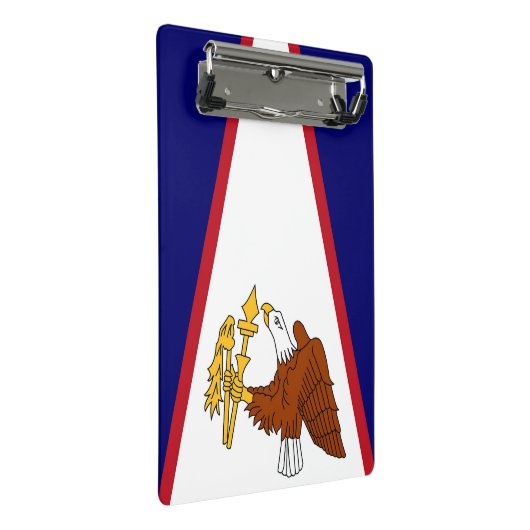 Mini-Zwischenablage mit Flagge von Amerikanisch-Sa Mini Klemmbrett (Schrägansicht)