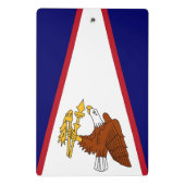 Mini-Zwischenablage mit Flagge von Amerikanisch-Sa Mini Klemmbrett (Rückseite)