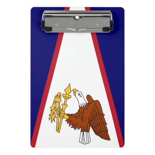 Mini-Zwischenablage mit Flagge von Amerikanisch-Sa Mini Klemmbrett (Vorderseite)