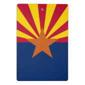 Mini-Zwischenablage mit Flagge von Arizona, USA Mini Klemmbrett (Rückseite)