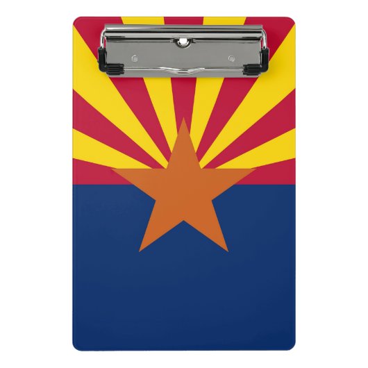 Mini-Zwischenablage mit Flagge von Arizona, USA Mini Klemmbrett (Vorderseite)