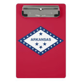 Mini-Zwischenablage mit Flagge von Arkansas, USA Mini Klemmbrett (Vorderseite)