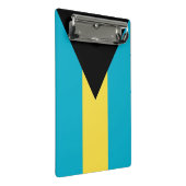 Mini-Zwischenablage mit Flagge von Bahamas Mini Klemmbrett (Schrägansicht)