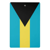 Mini-Zwischenablage mit Flagge von Bahamas Mini Klemmbrett (Rückseite)