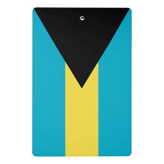 Mini-Zwischenablage mit Flagge von Bahamas Mini Klemmbrett (Rückseite)