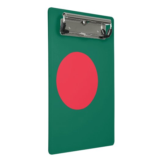 Mini-Zwischenablage mit Flagge von Bangladesch Mini Klemmbrett (Schrägansicht)