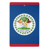 Mini-Zwischenablage mit Flagge von Belize Mini Klemmbrett (Rückseite)