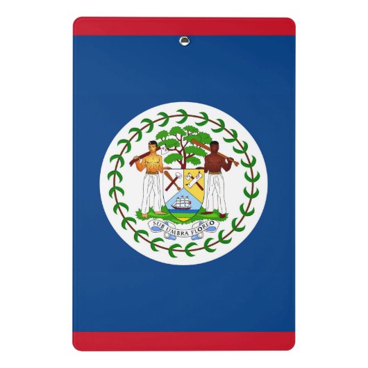 Mini-Zwischenablage mit Flagge von Belize Mini Klemmbrett (Rückseite)