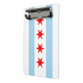 Mini-Zwischenablage mit Flagge von Chicago City, U Mini Klemmbrett (Gewinkelt2)