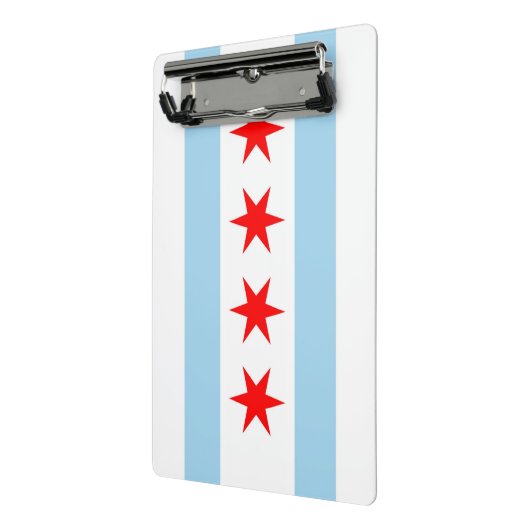 Mini-Zwischenablage mit Flagge von Chicago City, U Mini Klemmbrett (Gewinkelt2)