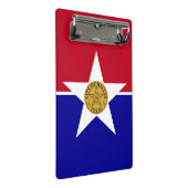 Mini-Zwischenablage mit Flagge von Dallas, USA Mini Klemmbrett (Schrägansicht)