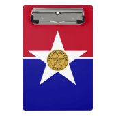 Mini-Zwischenablage mit Flagge von Dallas, USA Mini Klemmbrett (Vorderseite)