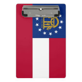 Mini-Zwischenablage mit Flagge von Georgia, USA Mini Klemmbrett (Vorderseite)