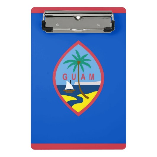 Mini-Zwischenablage mit Flagge von Guam, USA Mini Klemmbrett (Vorderseite)