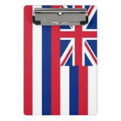 Mini-Zwischenablage mit Flagge von Hawaii, USA Mini Klemmbrett (Vorderseite)