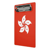 Mini-Zwischenablage mit Flagge von Hongkong Mini Klemmbrett (Gewinkelt2)