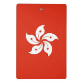 Mini-Zwischenablage mit Flagge von Hongkong Mini Klemmbrett (Rückseite)