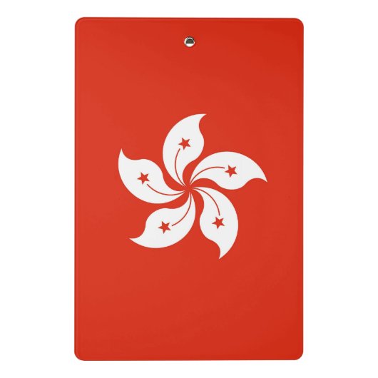 Mini-Zwischenablage mit Flagge von Hongkong Mini Klemmbrett (Rückseite)