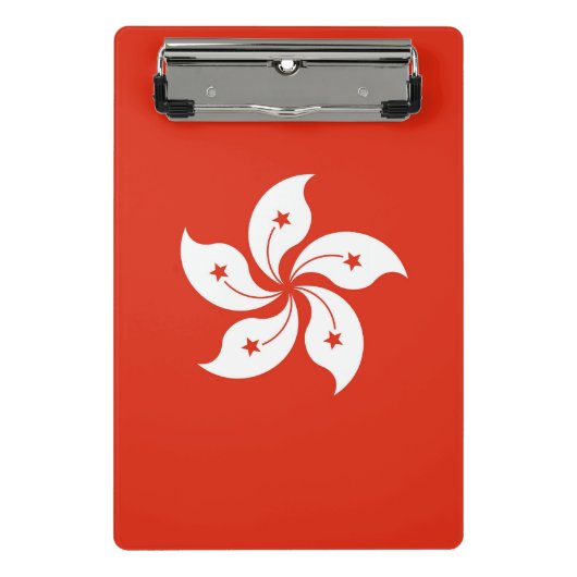 Mini-Zwischenablage mit Flagge von Hongkong Mini Klemmbrett (Vorderseite)