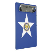 Mini-Zwischenablage mit Flagge von Houston, USA Mini Klemmbrett (Schrägansicht)