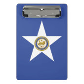 Mini-Zwischenablage mit Flagge von Houston, USA Mini Klemmbrett (Vorderseite)