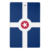 Mini-Zwischenablage mit Flagge von Indianapolis, U Mini Klemmbrett (Rückseite)