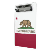 Mini-Zwischenablage mit Flagge von Kalifornien, US Mini Klemmbrett (Gewinkelt2)