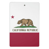 Mini-Zwischenablage mit Flagge von Kalifornien, US Mini Klemmbrett (Rückseite)