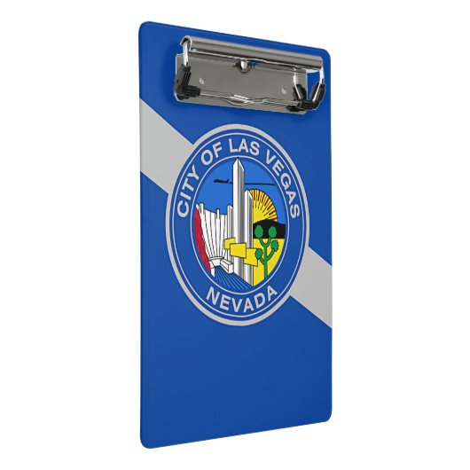 Mini-Zwischenablage mit Flagge von Las Vegas, USA Mini Klemmbrett (Schrägansicht)