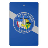 Mini-Zwischenablage mit Flagge von Las Vegas, USA Mini Klemmbrett (Rückseite)