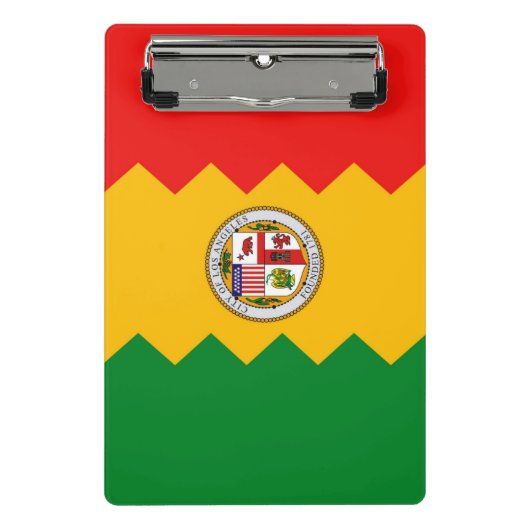 Mini-Zwischenablage mit Flagge von Los Angeles, US Mini Klemmbrett (Vorderseite)