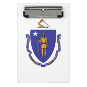 Mini-Zwischenablage mit Flagge von Masachusetts, U Mini Klemmbrett (Vorderseite)