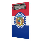 Mini-Zwischenablage mit Flagge von Missouri, USA Mini Klemmbrett (Gewinkelt2)